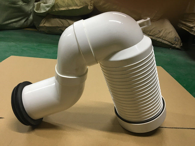 white toilet waste pipe