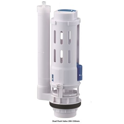 Watermerk ABS-materiaal Dual Control Toilet Flush Valve Embedded 1pc/ PP Bag Pakket