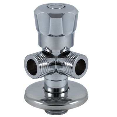 Chroomtoilethoekklep Drieweghoekstopklep voor keuken en badkamer
