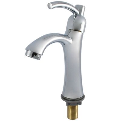 Gepolijste oppervlakte afwerking enkel handvat warm en koud water kraan voor meters kranen