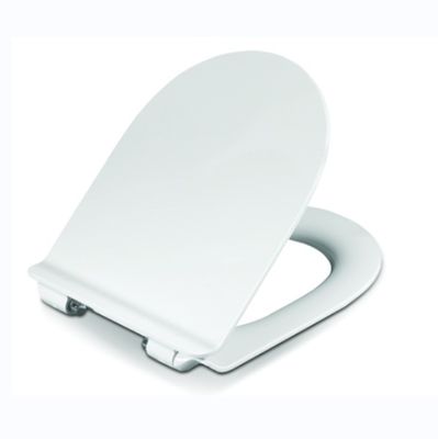 Duurzame witte U-vormige toiletbril met slow-close en quick release voor moderne badkamers