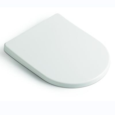 Ultra Slanke U-vormige Toiletzitting met Soft Close, Snelle Ontgrendeling en Roestvrijstalen Scharnier voor Moderne Badkamers