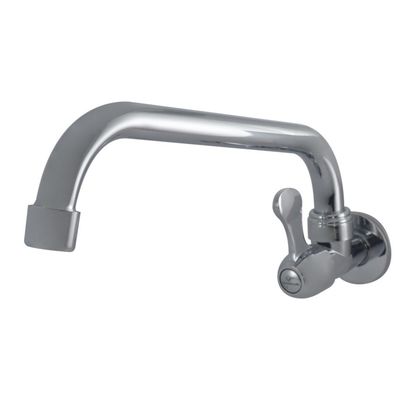 Moderne enkele handgreep wandgebouwde badkamer kraan met 35 mm keramische cartridge wasbak mixer
