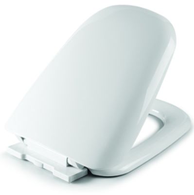 Moderne witte toiletzitting met softclose en snelsluiting voor de badkamer