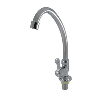 Eén handvat 360-rotatie chrome afwerking keuken kraan voor moderne keuken wastafel