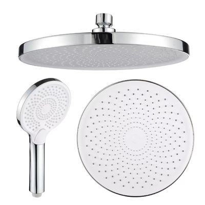 Ultra-dunne ronde zinklegering douche met testmodel spout materiaal muur gemonteerd