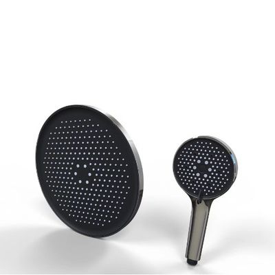 Verstelbare badkamer 3 modus Hand waterval douche met zwart-wit plastic houder
