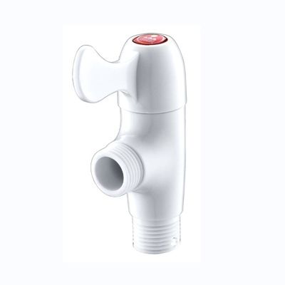 Witte ABS handvat Plastic waterkraan kraan badkamer kraan Accessoire type kraan met afleiding