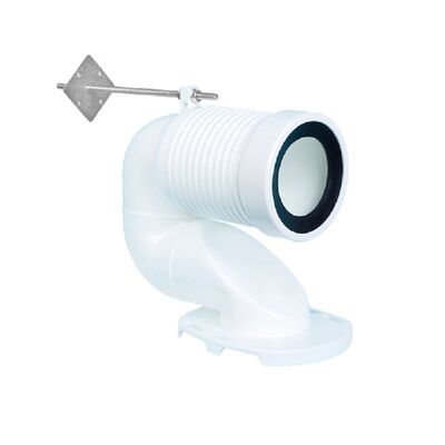 Toiletdrainagepijpverbinding, rechte buis voor wanddrainage naar vloerdrainageconversiegewricht, universele verplaatsingspijp