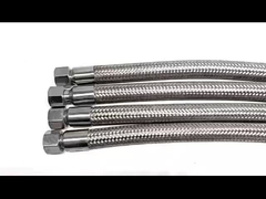 Roestvrij staal dubbel slot flexibele douchehos voor badkamer retour en vervanging