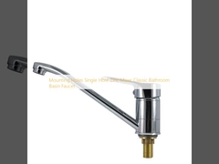 Montage gaten enkel gat zink mixer klassieke badkamer wasbak kraan