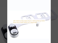 ABS-materiaal Verstelbare muziek 2 Jetting Manual Toilet Bidet Muziek Bidet WRAS ACS goedgekeurd