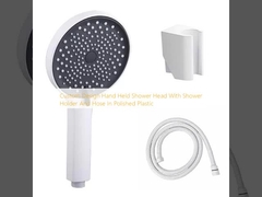 Custom Design Handheld Douche hoofd met douchehouder en slang in gepolijst kunststof