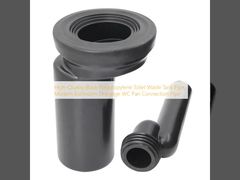 Hoogwaardige zwarte polypropyleen toilet afvaltank pijp, moderne badkamer afvoer WC pan aansluiting pijp