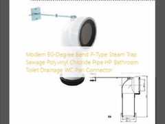 Moderne 90-graden buiging P-type stoomval riool Polyvinylchloride buis HP badkamer toilet afvoer WC Pan connector