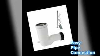 PVC-buisconnector WC-paneel naar afvoer