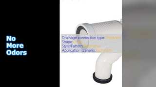 Witte PP toiletpijp deodorantaansluiting